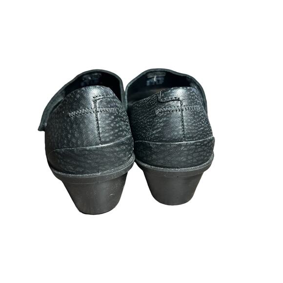 Ecco Skyler Mary Jane Black Leather Wedges Size 38 US 7 comfort hook and loop - Picture 8 of 13